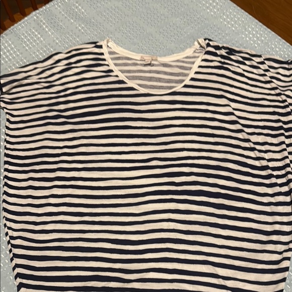 GAP Tops - GAP S Striped Navy and White T-Shirt